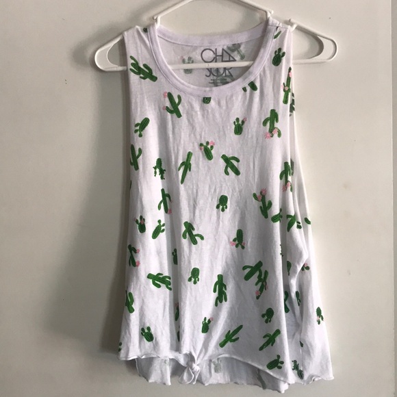 Chaser Tops - Cactus tank w tie a bottom